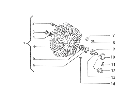 Front brake drum